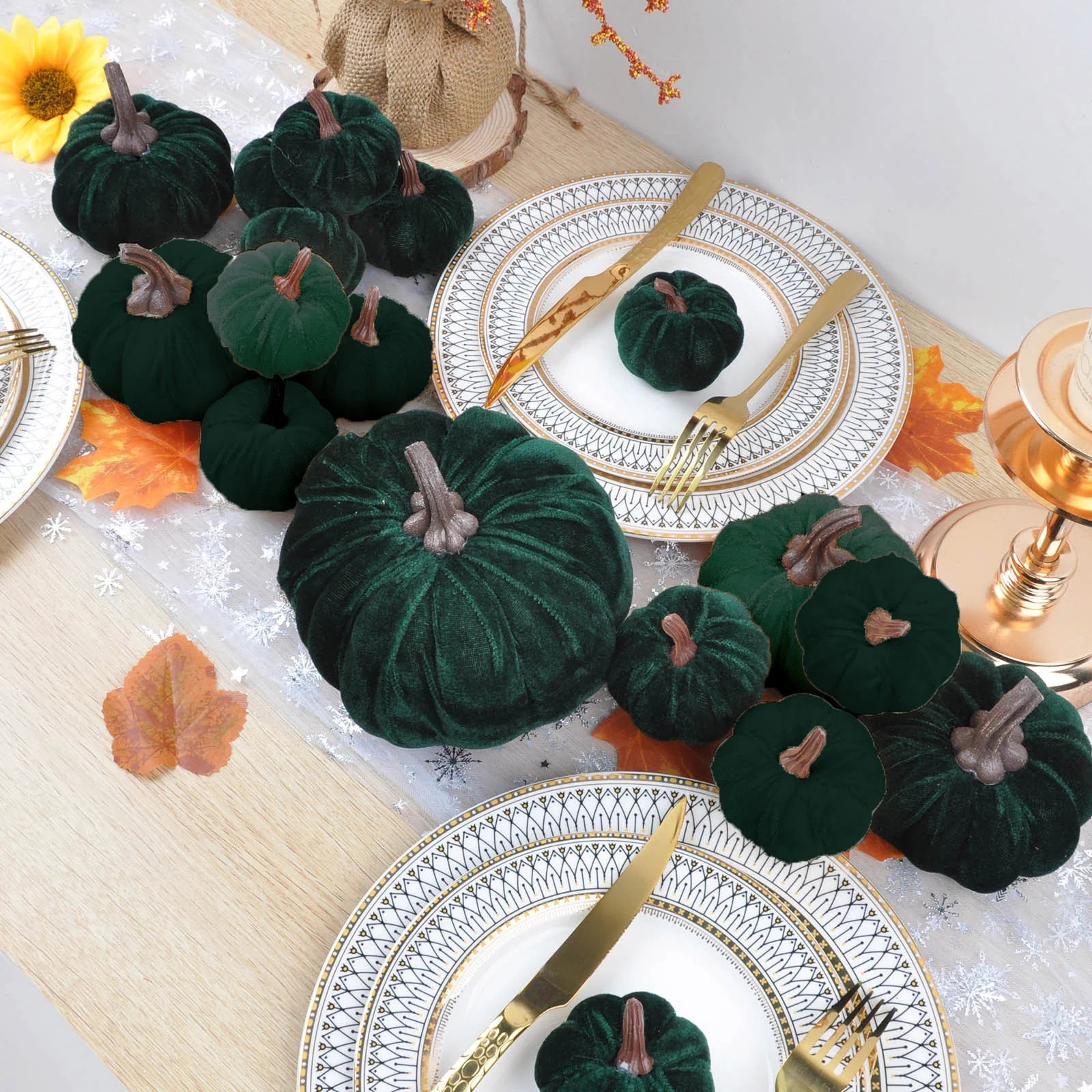 Jioakfa Indoor And Outdoor Decorations 7 Pack Small Artificial Lifelike Cucurbit Fall Crop Mini P... | Walmart (US)