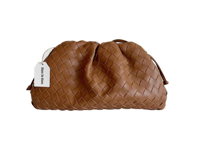 High Quality Leather Large Clutch Bag Woven Leather Pouch - Etsy | Etsy (US)