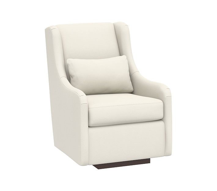 Merced Glider RE, Chenille Plain Weave, Washed Ivory, | Pottery Barn Kids