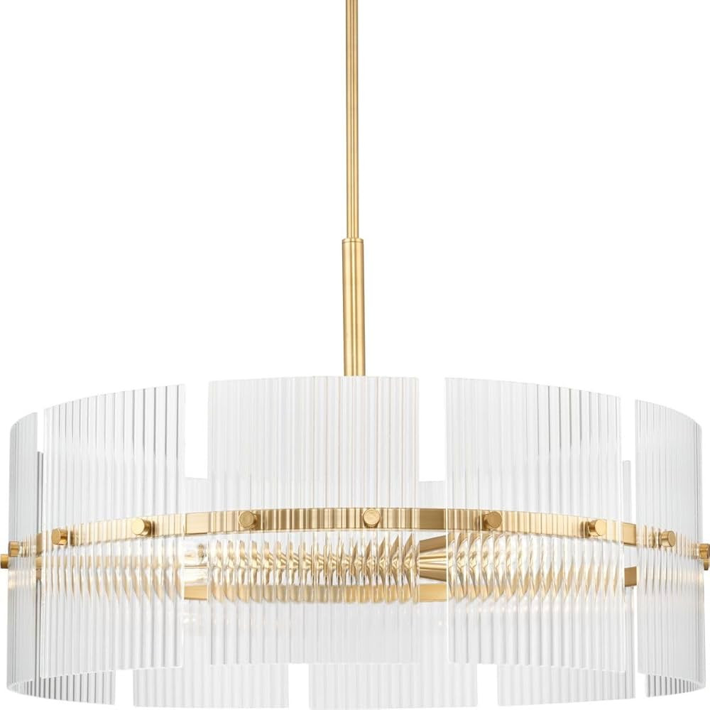 Progress Lighting Seville Collection Six-Light Soft Gold Contemporary Chandelier | Amazon (US)