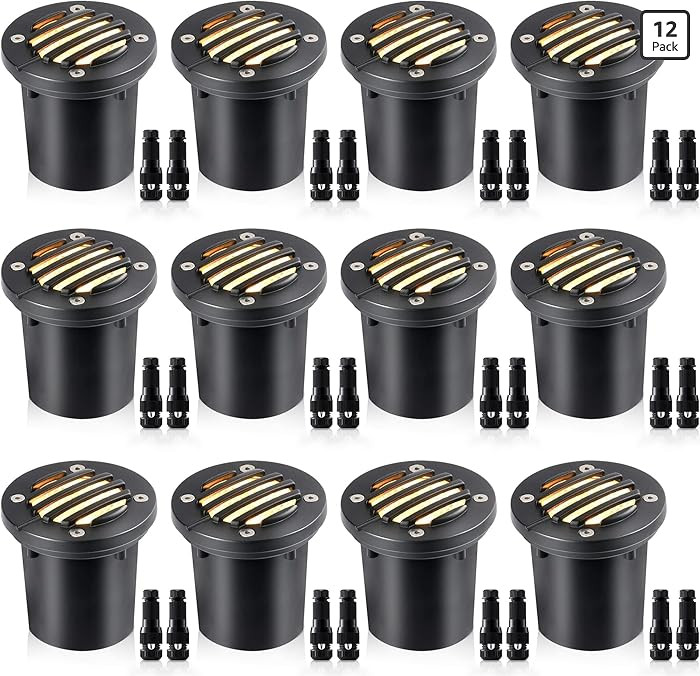 SUNVIE 12W Low Voltage Landscape Lighting with Connectors 1200LM Ultra Bright Well Lights Landsca... | Amazon (US)