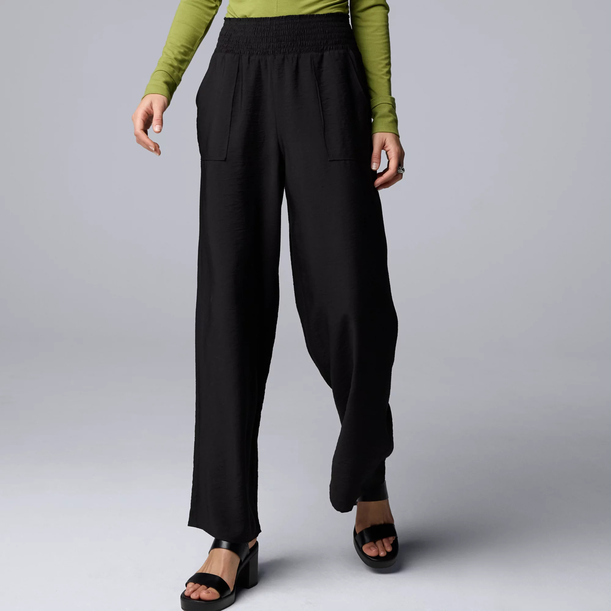 Women's Simply Vera Vera Wang Wide Leg Travel Pants | Kohl's