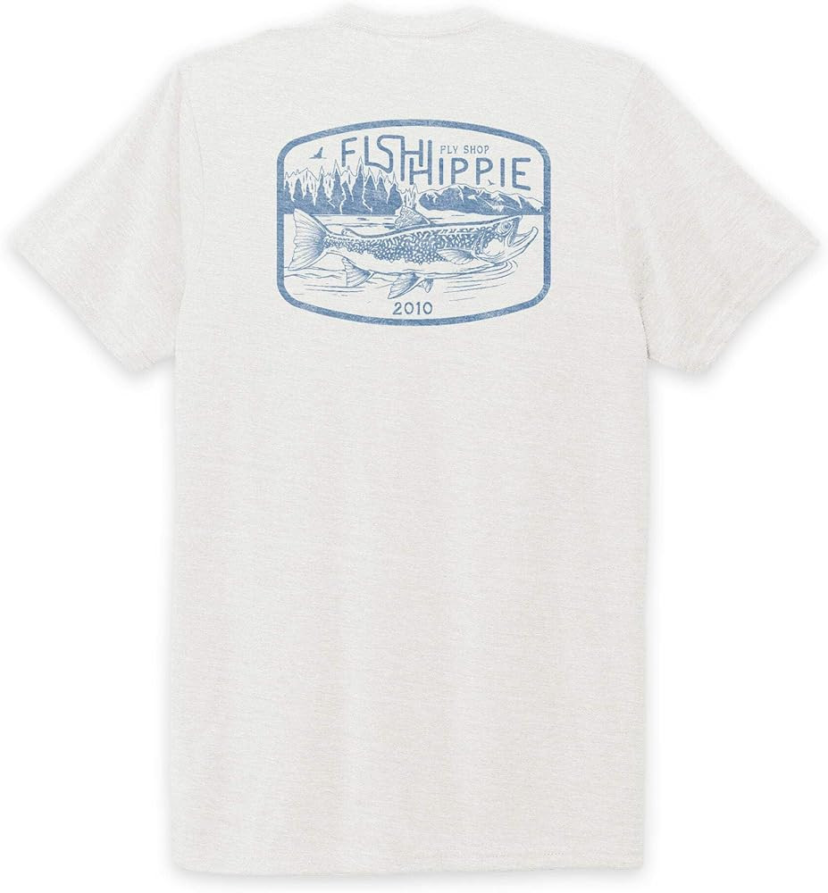 Fish Hippie Fly Shop Flatwater Tee I Super Soft Comfort Modal Blend Graphic T-Shirt | Amazon (US)