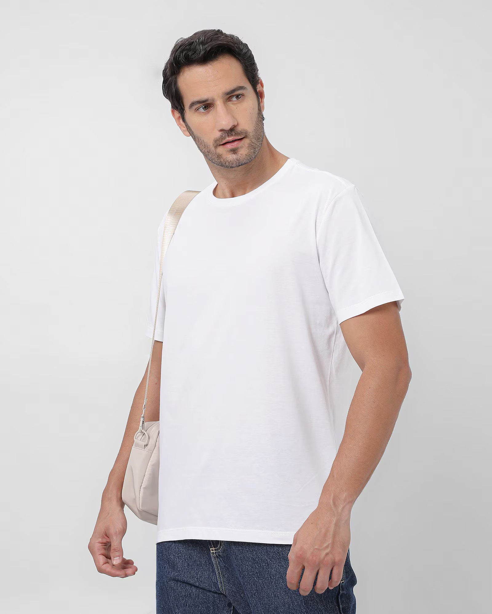 Camiseta masculina manga curta careca branca | Pool Basics | Riachuelo (BR)