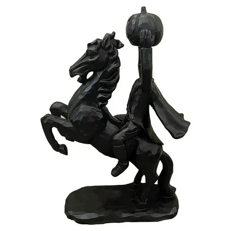 Headless Horseman Statue Resin Horror Headless Horseman Halloween Decor Statue | Walmart (US)