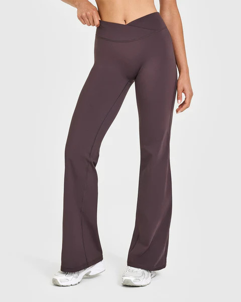 Unified Wrap Flared Bottoms 
 Dark Umber Brown | Oner Active (UK / US)