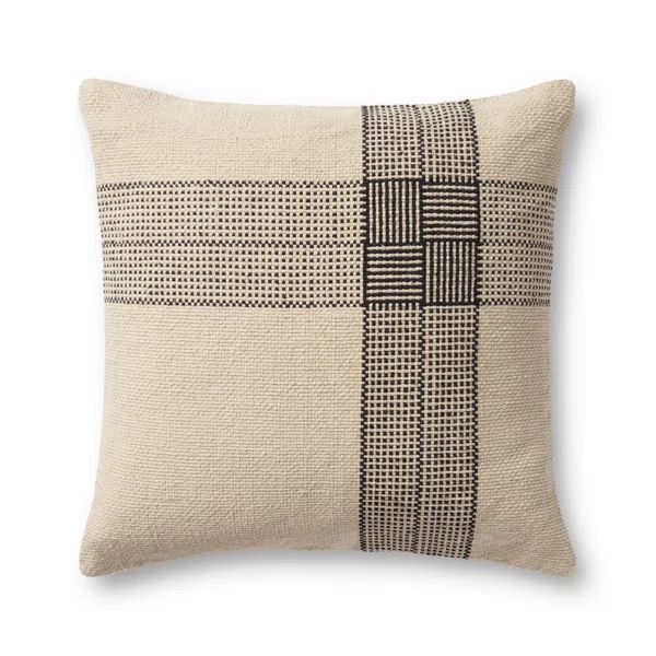 Magnolia Home By Joanna Gaines X Loloi Wells Beige / Charcoal Pillow | Wayfair North America