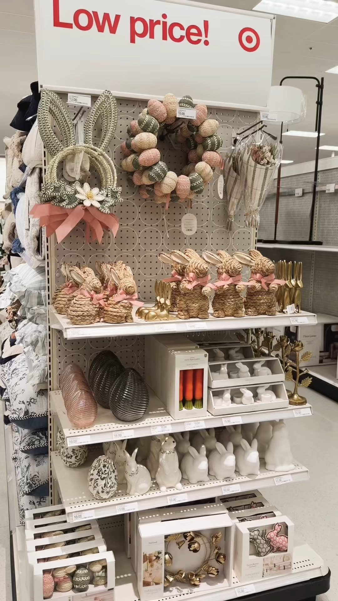 Comment ✨SHOP✨ for links!! Target Easter decor just dropped and it’s sooo cute!! The raffia bunnies are perfect! #targerfinds #easterdecor #easteriscoming #targethomedecor #easterdecorations 