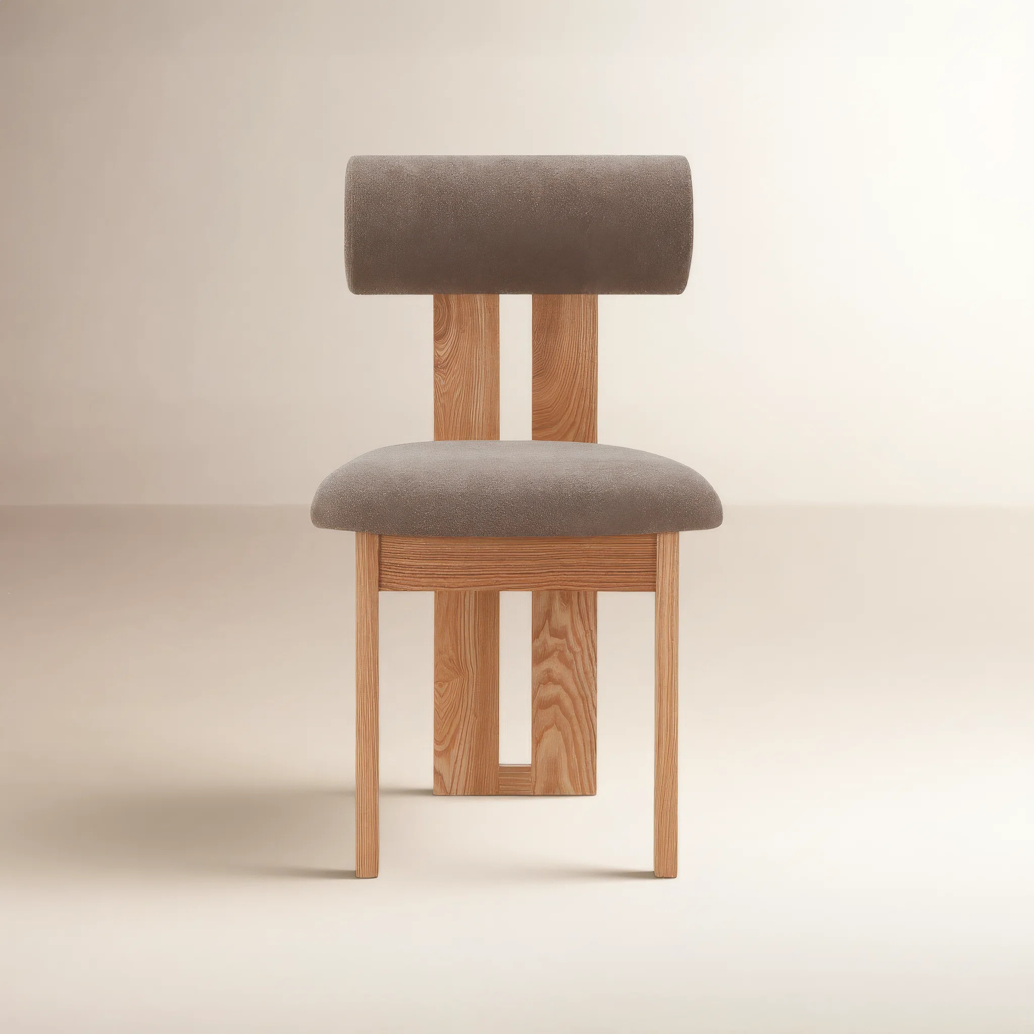 Dellar Boucle Upholstered Back Dining Chair | AllModern
