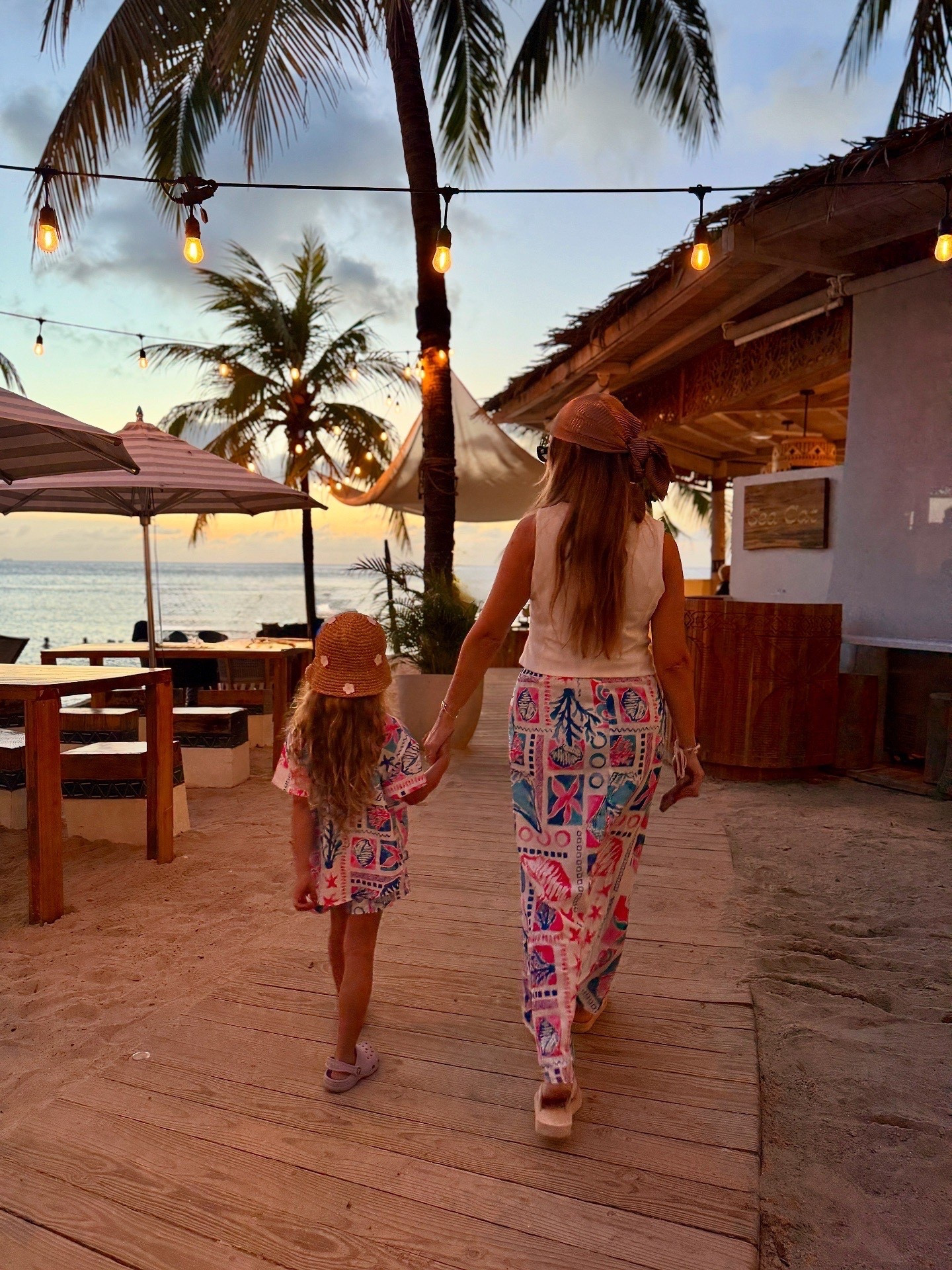 Mini me matching on vacation 