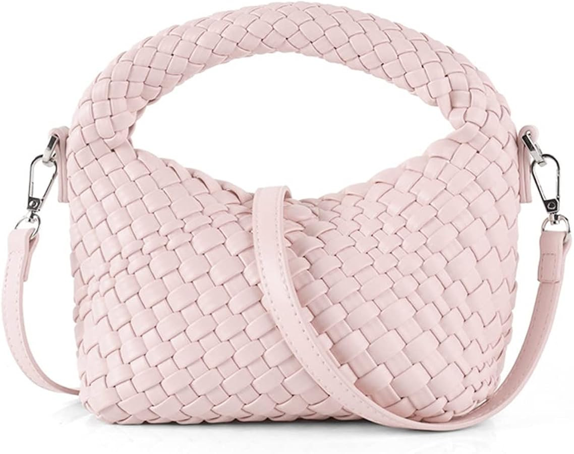 Small Hand Woven Handbags for Women Shoulder Crossbody Bag Girls Purses Cassual Top Handle Bags H... | Amazon (US)