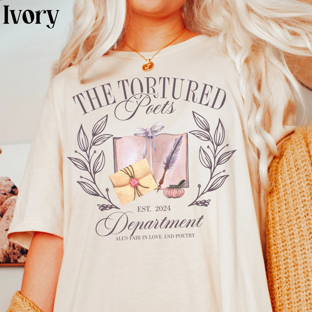 Tortured Poets Shirt Cute Social Club Department Tshirt for Women Preppy Viral Quote Tee Trendy C... | Etsy (US)