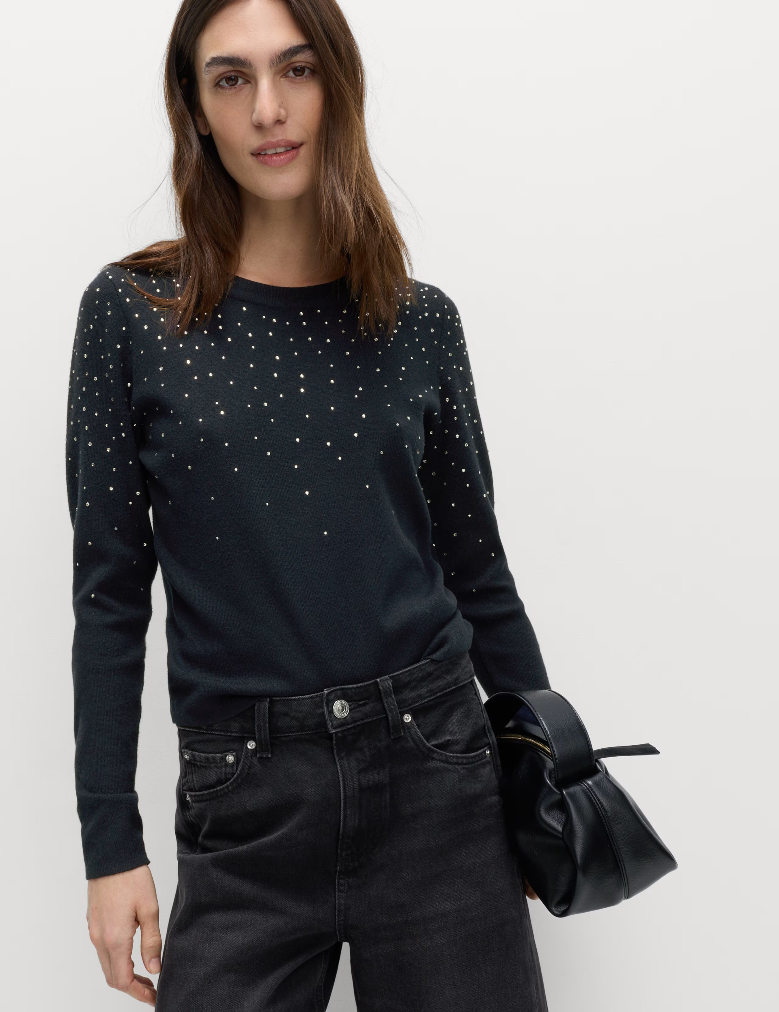 Embellished Crew Neck Jumper | Marks & Spencer (UK)