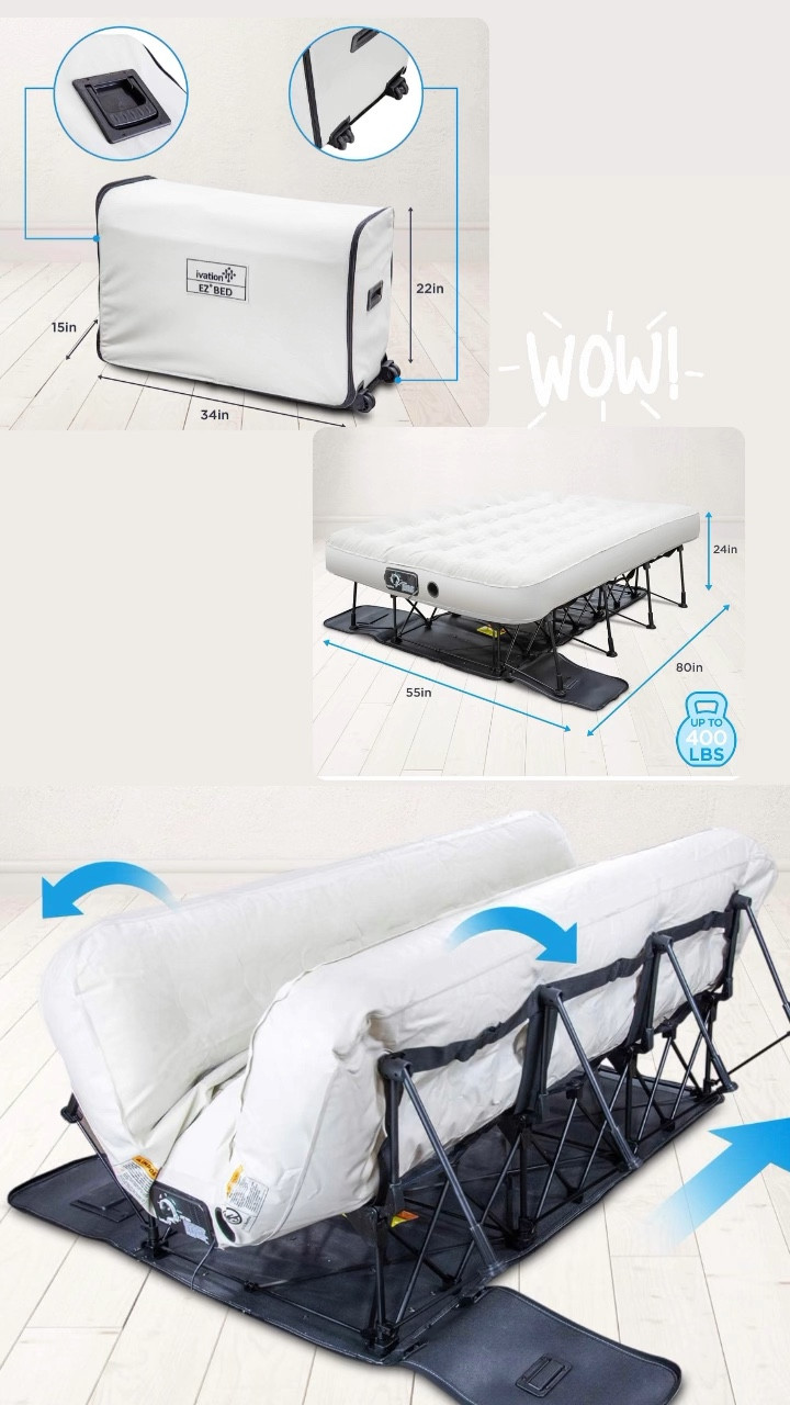  Simpli Comfy EZ Bed Twin Self-Inflating Air Mattress