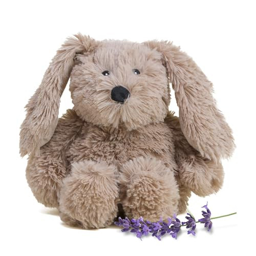 warmies Junior Microwavable & Weighted Stuffed Animals, Brown Bunny - Heated Stuffed Animal Plushie for Warmth & Comfort - Cute Soft Plush Toys for Adults & Children (Boys, Girls, Babies & Toddlers) | Amazon (US)