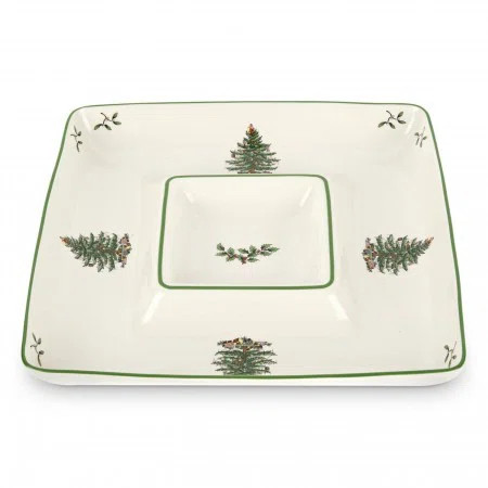 Spode Christmas Tree Sq Chip And Dip 12.5" & Reviews | Wayfair | Wayfair North America