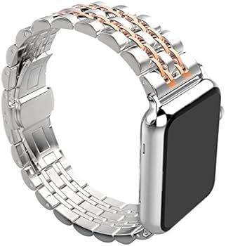 ImmSss Band Compatible with Apple Watch Series 5 4 40mm 44mm / Series 3 2 1 38mm 42mm for Women M... | Amazon (US)