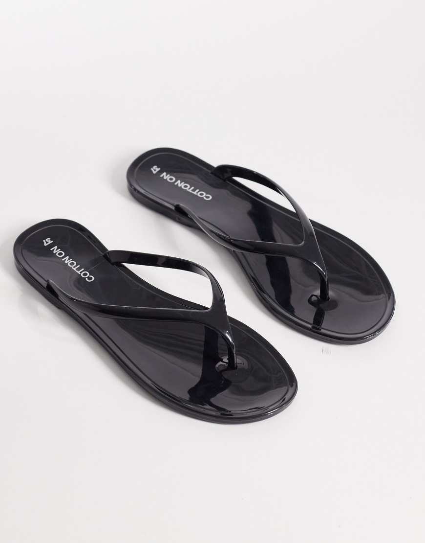 Cotton On Blake jelly flip flop in black | ASOS (Global)