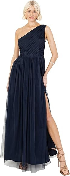 Anaya with Love Damen Womens Ladies Maxi One Cold Shoulder Dress with Slit Split Sleeveless Prom ... | Amazon (DE)
