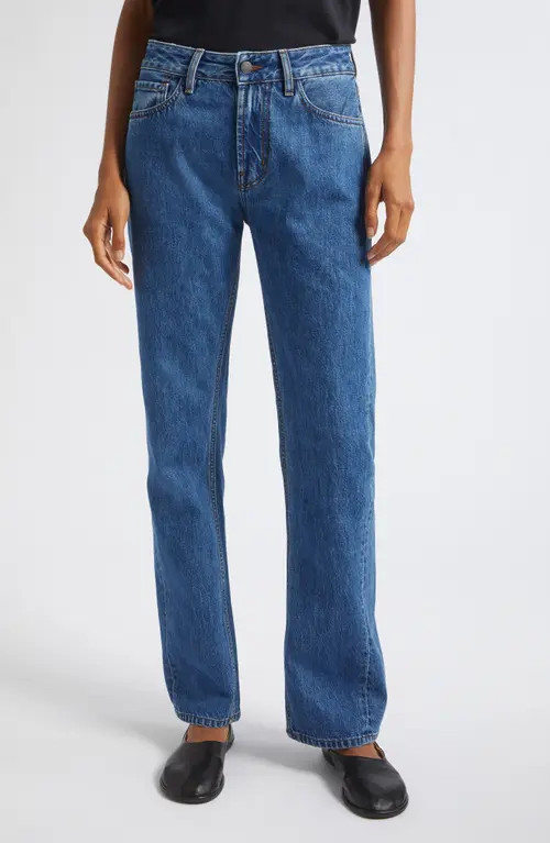 Kallmeyer Adina Straight Leg Jeans in New Blue at Nordstrom, Size 28 | Nordstrom