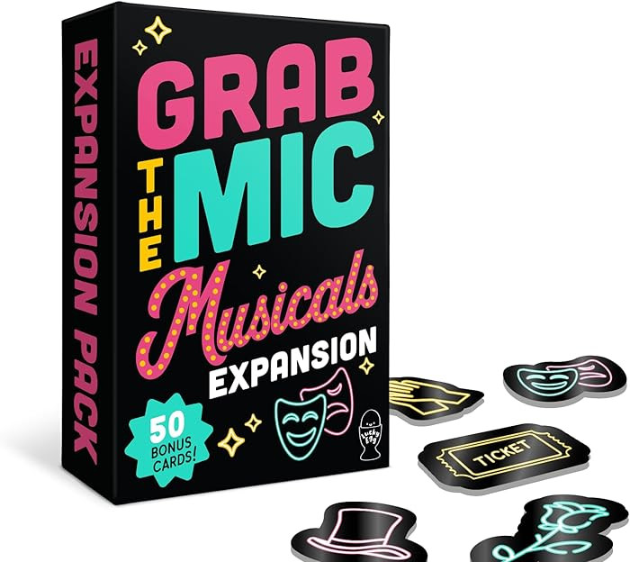 Lucky Egg Grab The Mic Musicals Expansion - Expansion Cards ONLY - 50 New Musicals Challenges Gam... | Amazon (US)