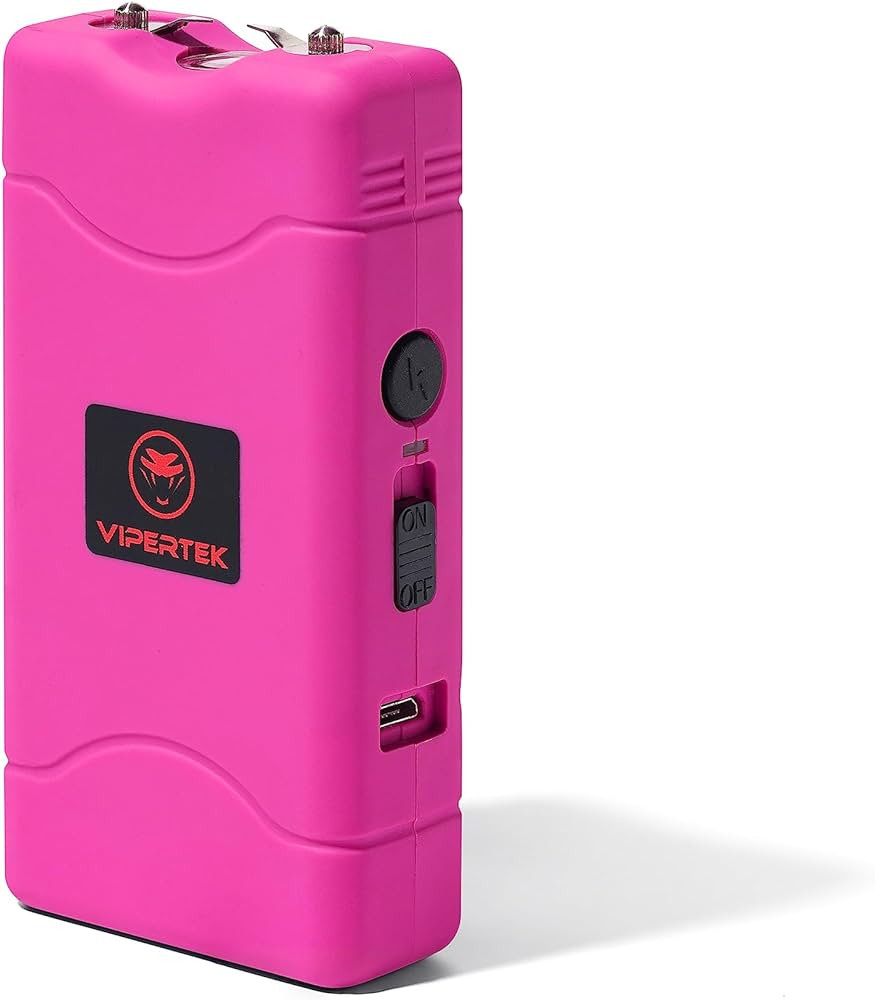 VIPERTEK VTS-880 Mini Stun Gun for Self Defense Rechargeable with LED Flashlight | Amazon (US)