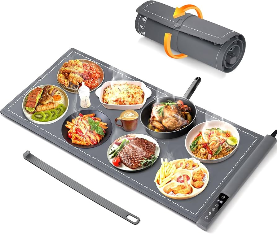 Warming Mat for Food Extra Large- 36"x16" Electric Warming Trays for Buffets Party, Food Warmers ... | Amazon (US)