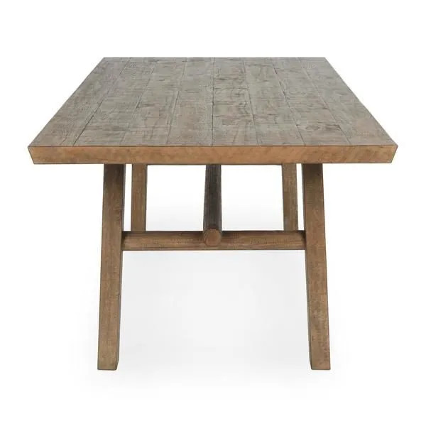 Langford 78" Reclaimed Pine Wood Dining Table in Brown | Scout & Nimble