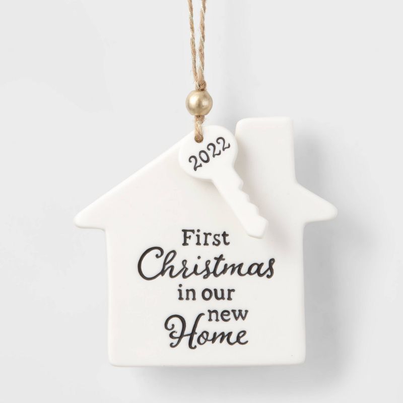 Ceramic 'First Christmas In Our New Home 2022' Christmas Tree Ornament - Wondershop™ | Target
