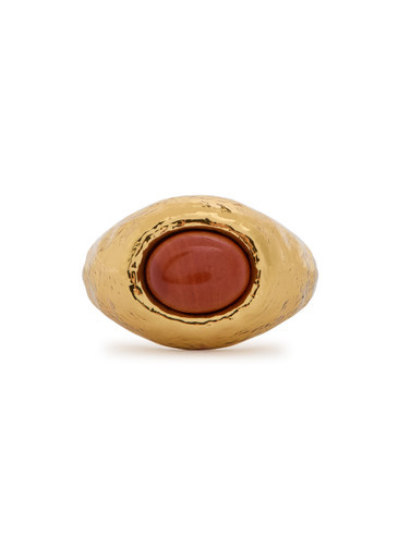 Cherry on Top 18kt gold-plated ring | Harvey Nichols