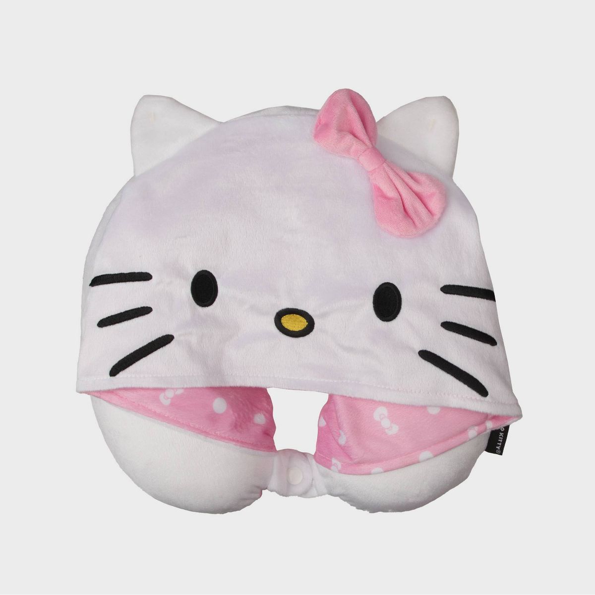 Hello Kitty Kids' Hooded Neck Pillow with Luggage Tag | Target