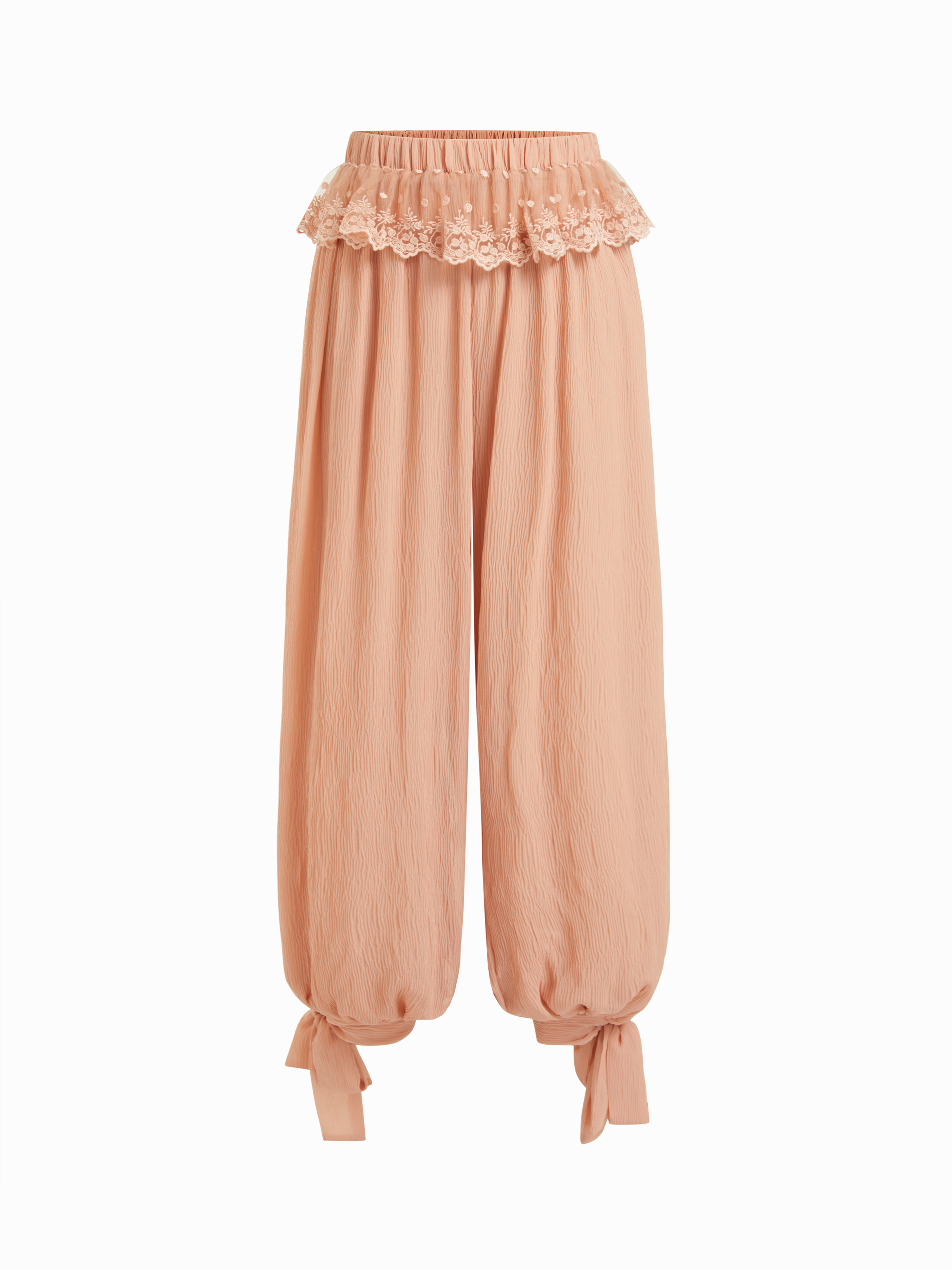 Chiffon Chiffon, Mittelhohe Lederstoffblumenknopf-Bloomerhosen For L\u00e4ssige Alltagskleidung C... | Cider