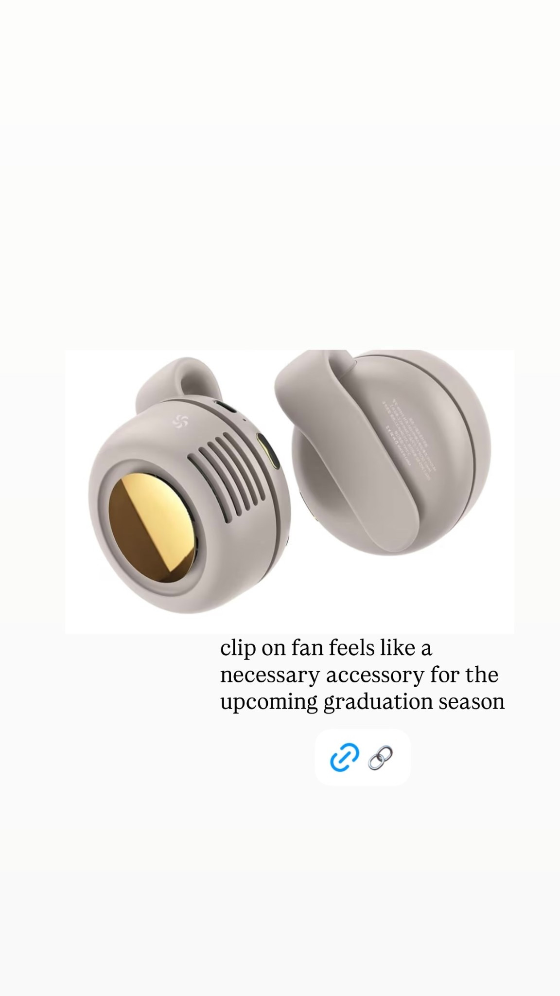clip on fan feels like a necessary accessory for the upcoming graduation season

#LTKmomlife #LTKSeasonal #LTKgrwm