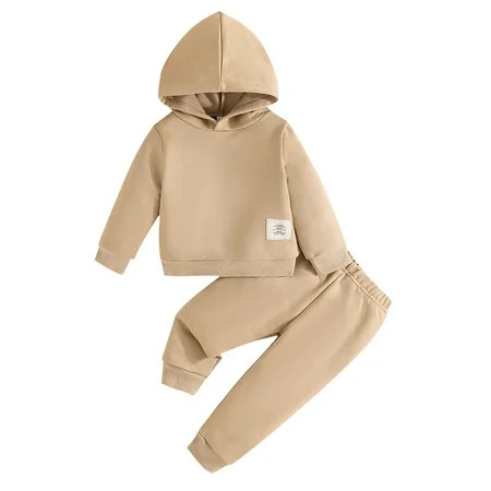Toddler Baby Boy Clothes 5T Sweatsuit Boy Long Sleeve Hoodie Sweatshirt Baby Boy Beach Outfit Top + Jogger Pants Bow Tie Outfits for Boys Outfit Set Fall Winter Sweatsuit | Walmart (US)