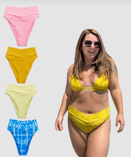 THE aerie cross over bottoms are always a win. I wear size XL. And they’re on sale! Come in high cut and not high cut high waisted styles  

#LTKswim #LTKcurves #LTKsalealert