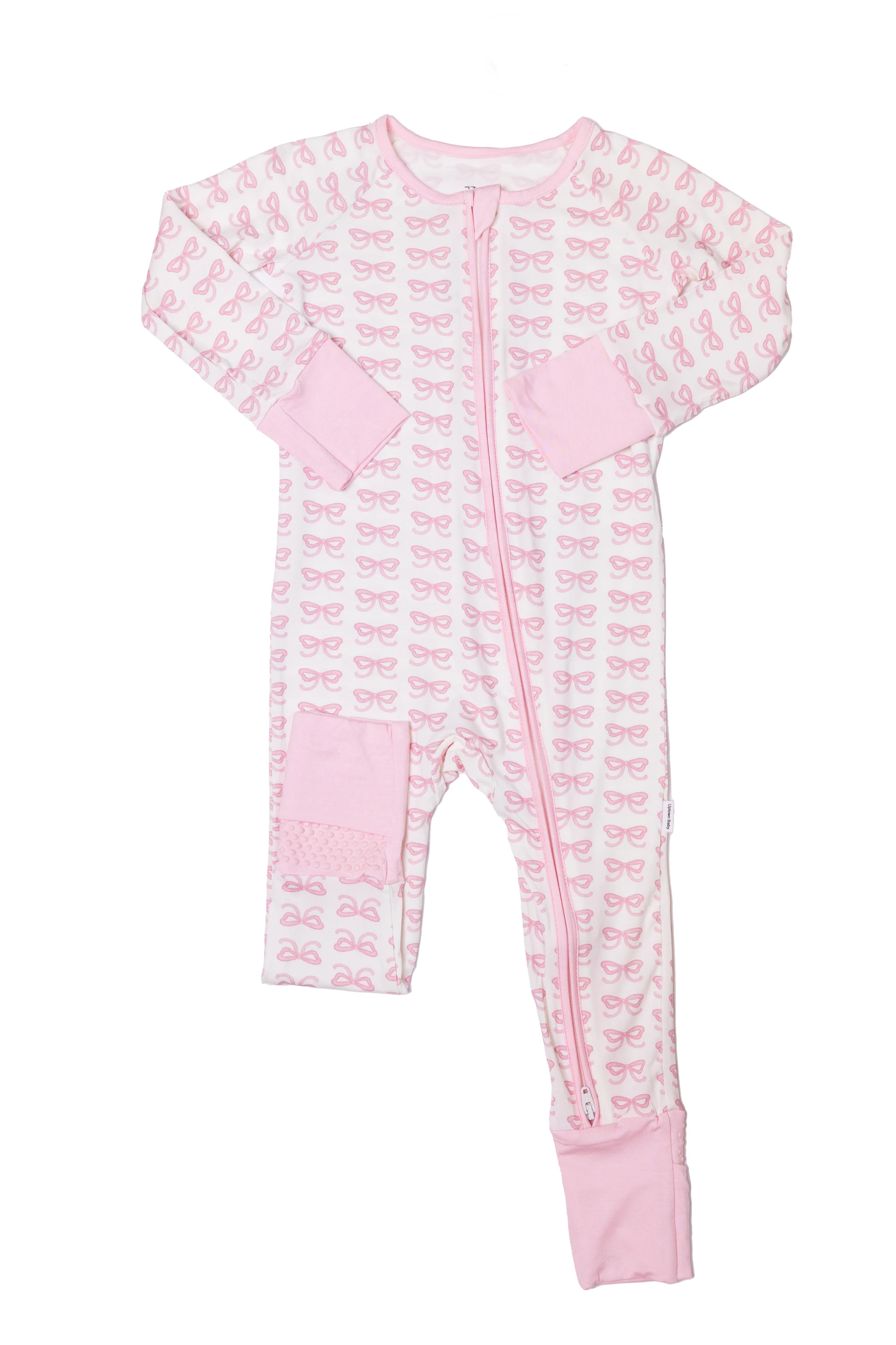 Bow - Sleep Romper zip | The Uptown Baby