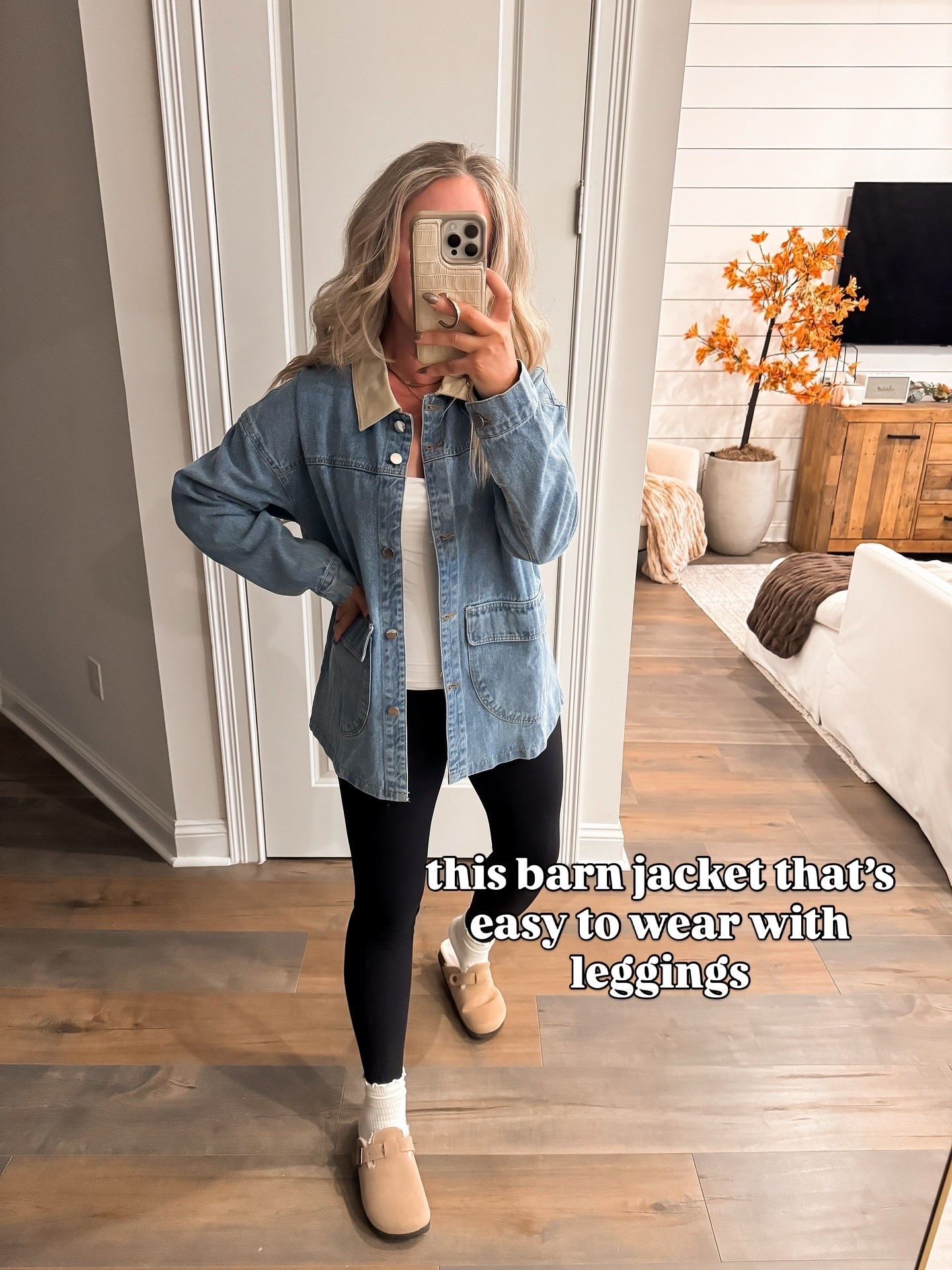 Amazon fashion Amazon finds fall fashion fall outfit, barn jacket size small, denim jacket size small 

#LTKSeasonal #LTKFindsUnder50