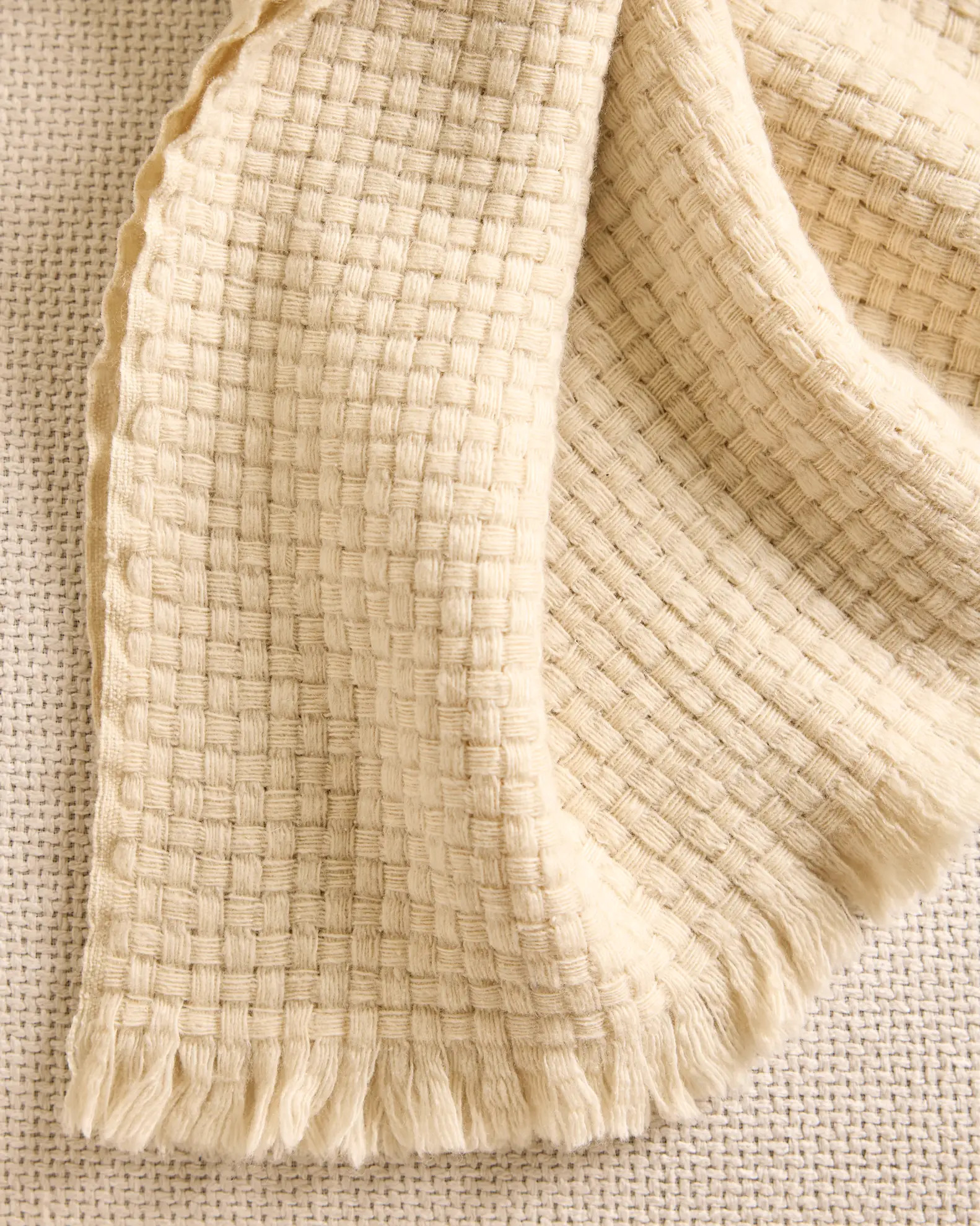 Ultra Luxe Basketweave Throw | Quince