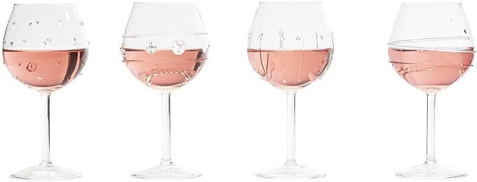 Two's Company Verre Wine Glasses Assorted of 4 Designs | Amazon (US)