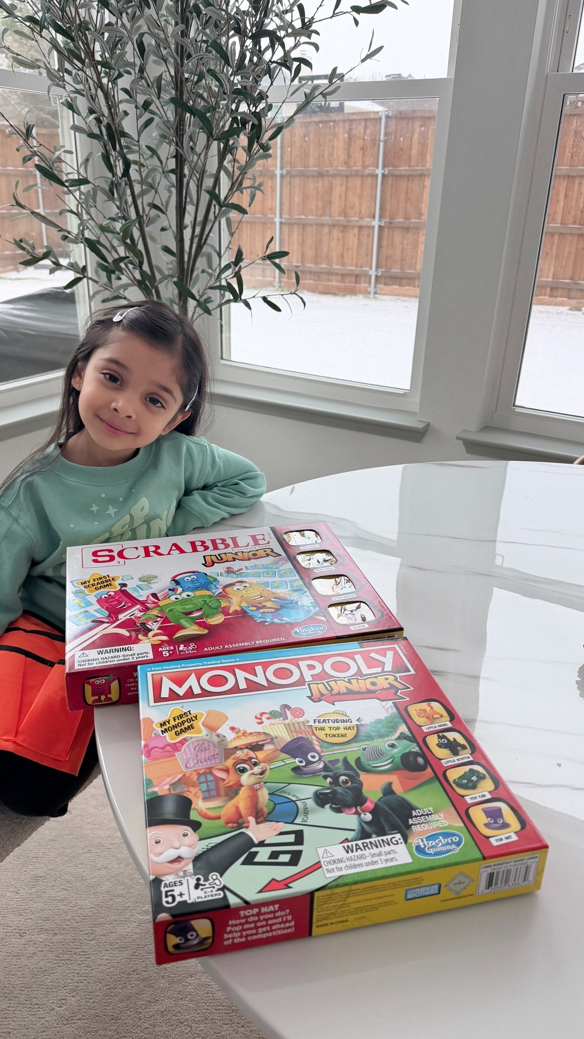Monopoly & Scrabble Junior - keeping our 5 year old busy during the snow storm! 

#LTKKids