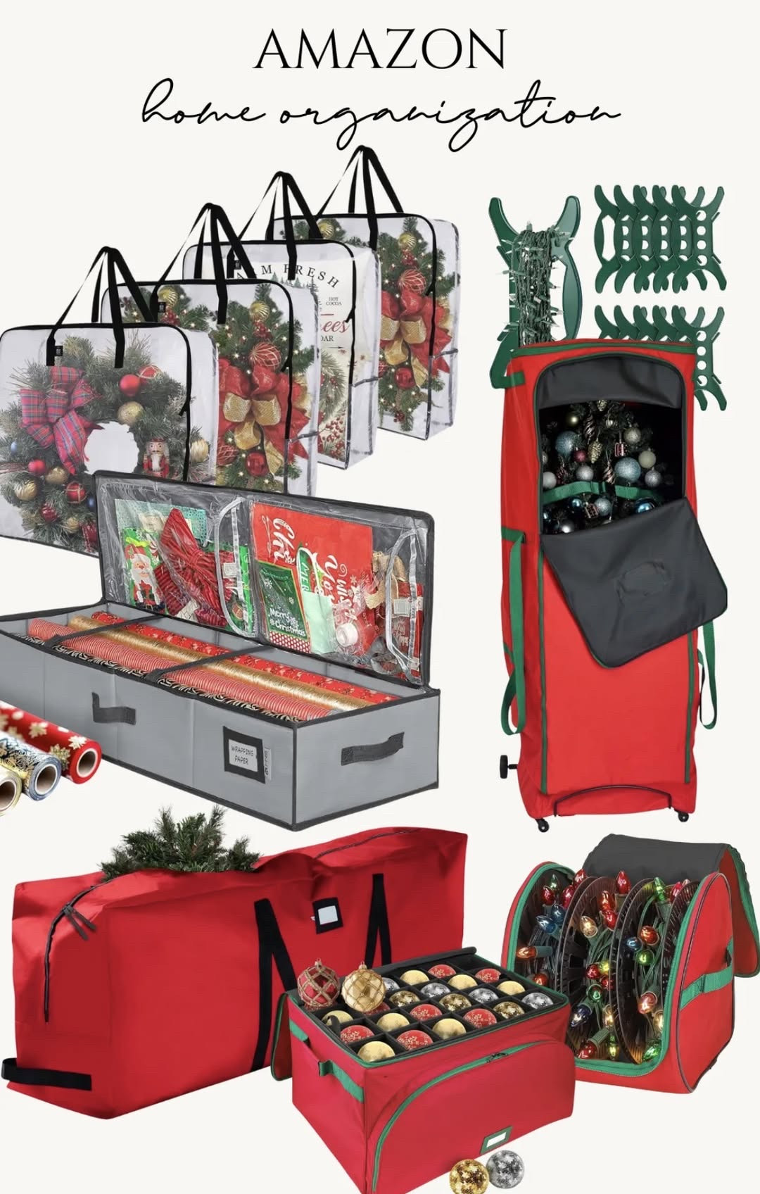 Amazon holiday organization

gift wrap storage bins
ornament storage containers
label maker organization
holiday decor storage boxes
tree storage bag
ribbon organizer case
wreath storage container
battery storage organizer
seasonal storage totes

#LTKSaleAlert #LTKSeasonal #LTKHoliday