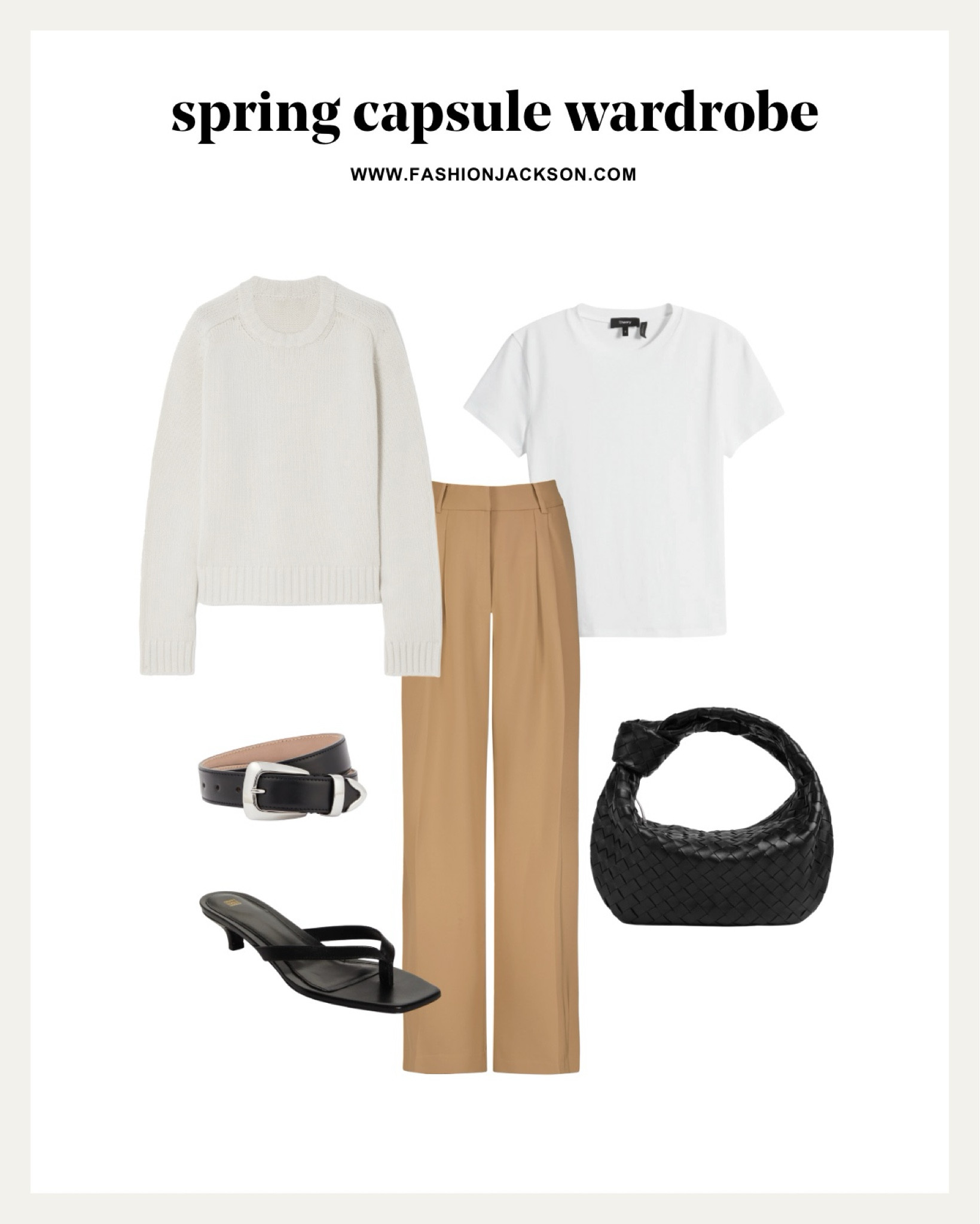 2024 Spring Capsule Wardrobe #springfashion #capsulewardrobe #springoutfit #springcapsule #springsweater #cameltrousers #workwear #officeoutfit #fashionjackson

#LTKSeasonal #LTKfindsunder100 #LTKstyletip