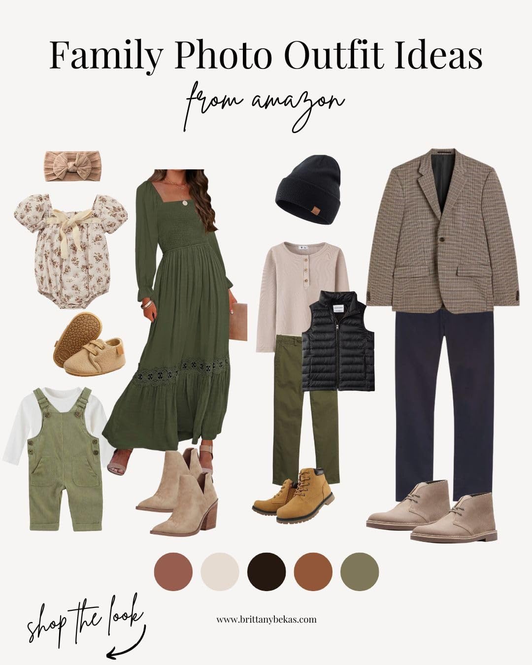 Neutral fall family photo outfits - family picture outfits - what to wear for family photos - fal... | Amazon (US)