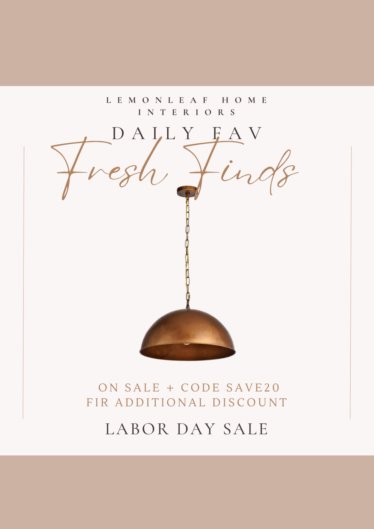 Love the warm brass of this modern pendant light. Comes in black too  Now on sale plus extra 20% off with code SAVE20. Grab it from @wayfair Labor Day Sale


#LTKunder100 #LTKsalealert #LTKhome