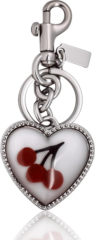Cherry Bag Charm, Heart Bag Charm for Handbags Car Keychain Charms Keyring Accessories | Amazon (US)