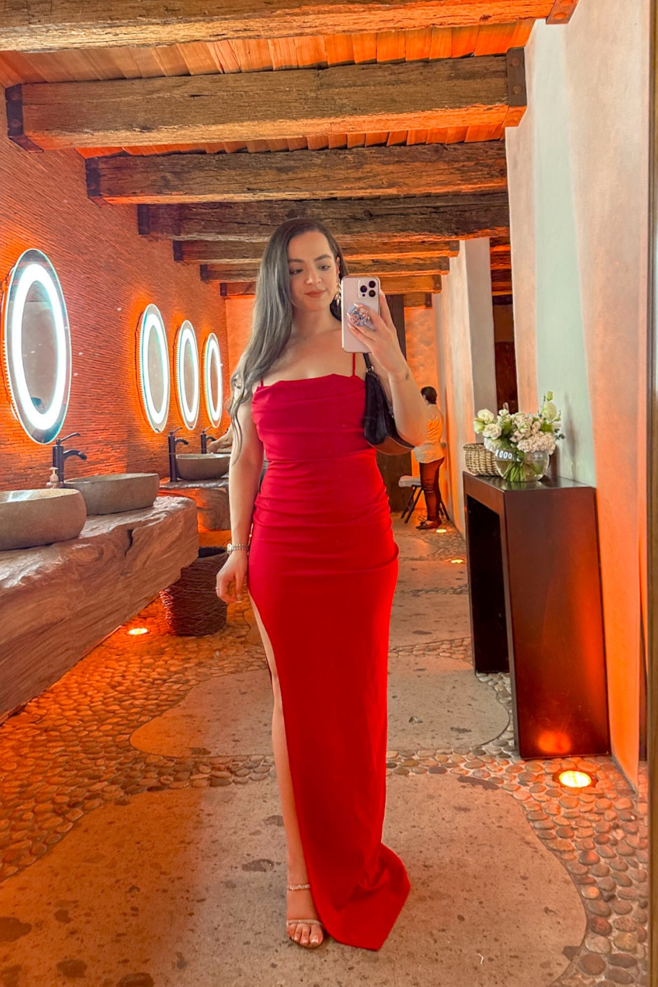 I wore this beautiful red long gown with a high slit to my friend’s wedding in Mexico. The fabric is stretchy so it was very comfortable. I paired it with sparkly strappy heels. I couldn’t find an exact match but I added some very similar styles. Wedding guest dress. Long red dress. Long dress. Formal dress. Wedding attire. Formal wedding dress  

#LTKwedding #LTKstyletip #LTKfindsunder100