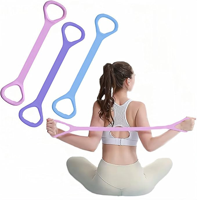 Figure 8 Fitness Resistance Bands, Elastic Bands with Handles for Working Out,Arm|Back|Shoulder T... | Amazon (US)