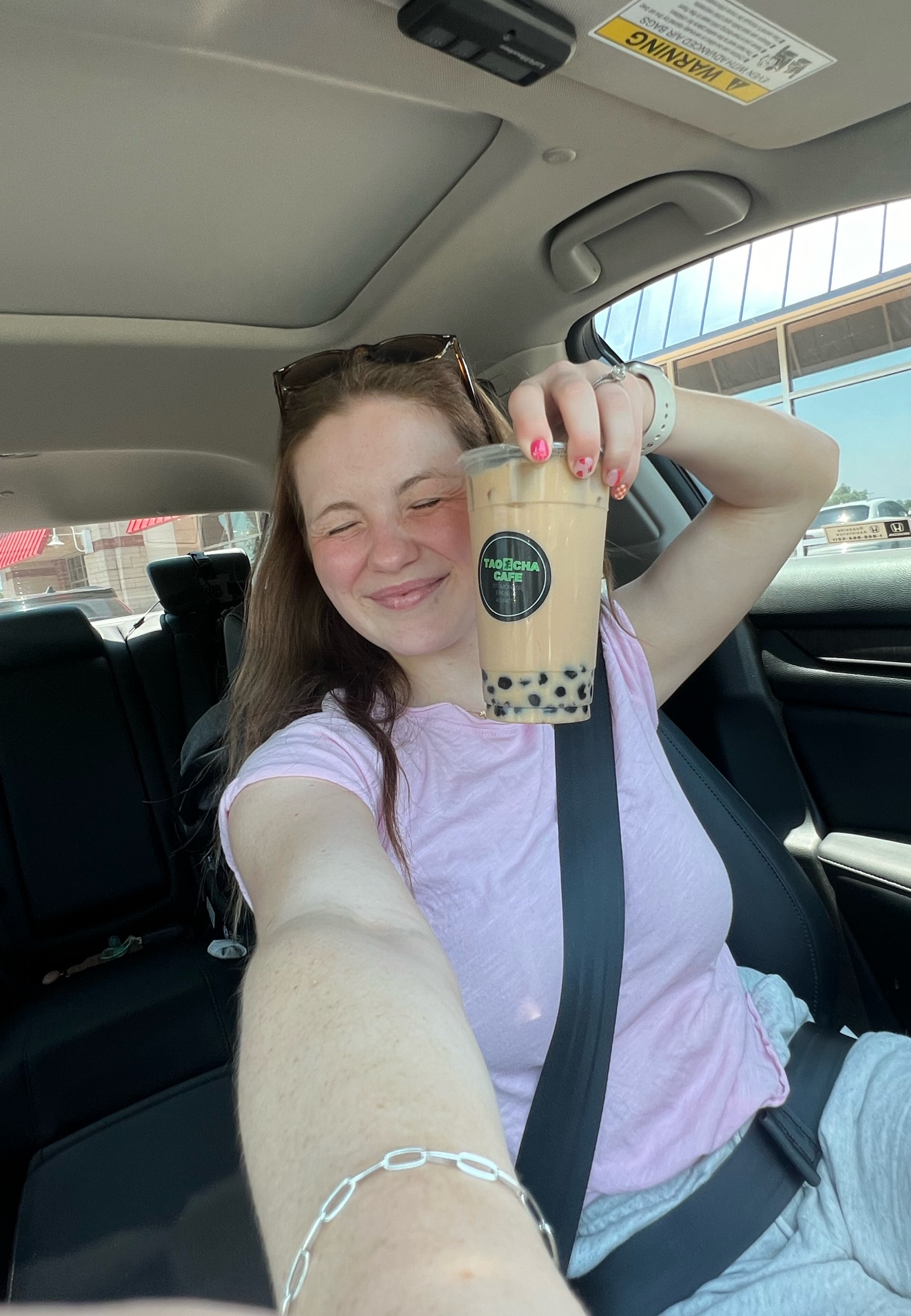 boba is the drink of the summer 🌸🖤 I’ve been obsessed with this top and love it soooo much ⚡️⚡️ 

Pink, top, out seam, fp, boba, casual, mom outfit, mama, Apple, errands 

#LTKStyleTip