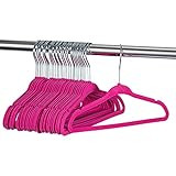 ZOBER Premium Kids Velvet Hangers (11” Inch - 30 Pack) Non Slip Baby Hangers, Ultra Slim Space Savin | Amazon (US)