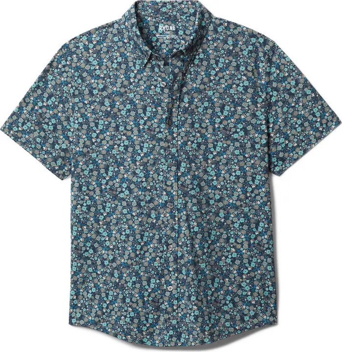 Rhone Commuter Short Sleeve Performance Button-Down Shirt | Nordstrom | Nordstrom